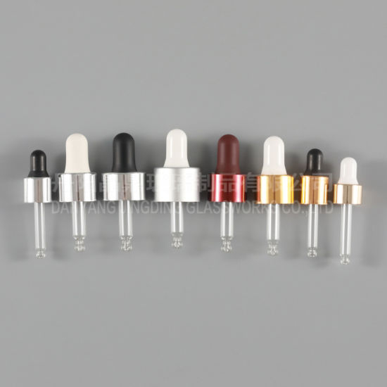 18/415 Child Resistant Cap with 77mm Glass Dropper Childproof Glass Dropper