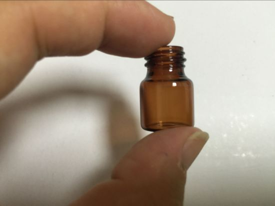 Amber Tubular Screwed Mini Glass Vials