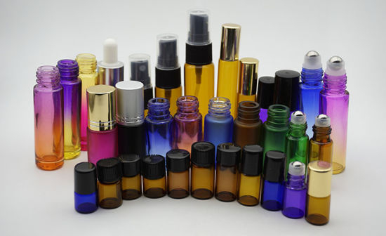 Stock Products Skin Care Custom Silk Printing 30ml Amber Green Glass Dropper Bottle