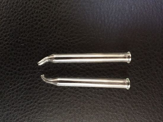 Clear Machinery Tapering Curved Glass Pipette for Measuring Liquid