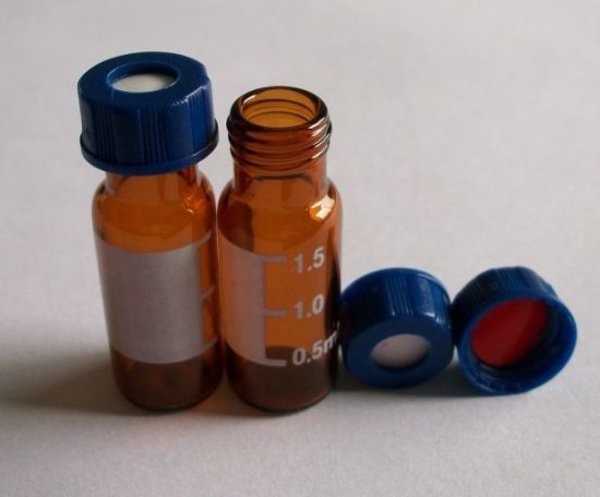 Amber Screwed Tubular Glass Bottle for Pill