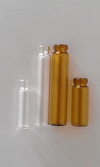 10ml Clear and Amber Tubular Glassvials for Oral Liquid