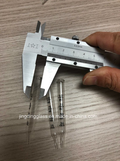 Glass Dropper with Black Printing Tip Shape with Essential Oil Bottle