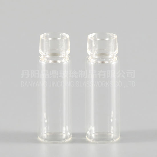 10ml Clear Crimp Top Vial with Aluminium Cap and Rubber Stopper