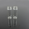 Tubular Clear Screwed Glass Bottle with Safety Ring