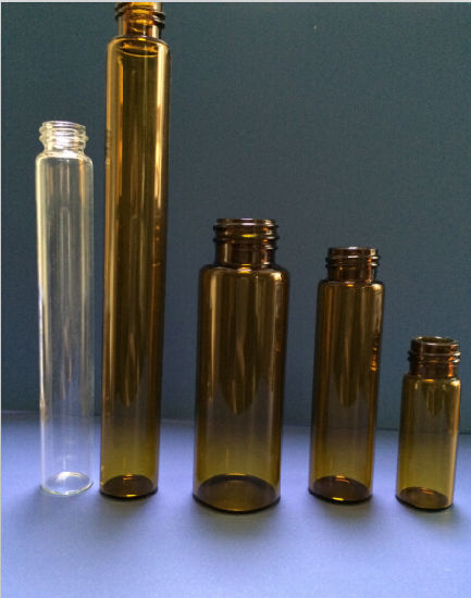 10ml Tubular Amber Mini Glass Vial for Cosmetic Packing