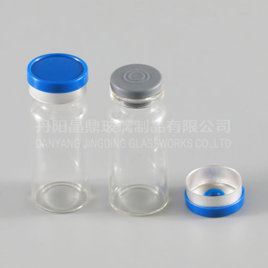 10ml Glass Vial for Pharmacy Glass with Aluminium Cap and Rubber Stopper