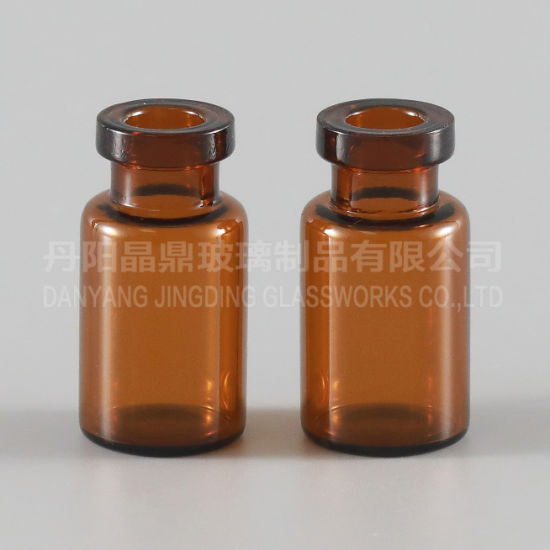 10ml Glass Vial for Pharmacy Glass with Aluminium Cap and Rubber Stopper