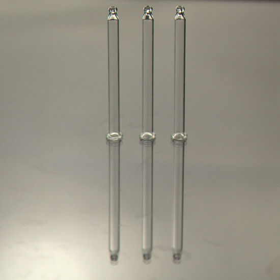 Clear Tapering Straight Glass Tube for Cosmetic Packing