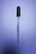 Assembled Clear Glass Pipette with Rubber Bulb