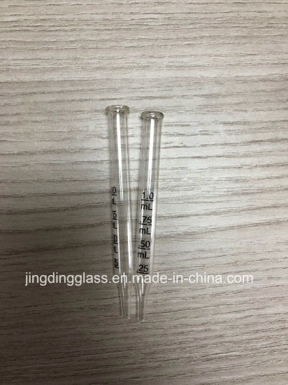 Glass Dropper with Black Printing Tip Shape with Essential Oil Bottle