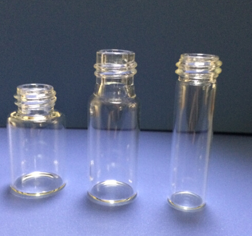 Screwed Clear Tubular Glass Bottle for Pharma Packing
