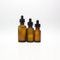 5ml 10ml 15ml 20ml Amber Clear Round Glass Dropper Bottles with Wood Grain Circle/Cap