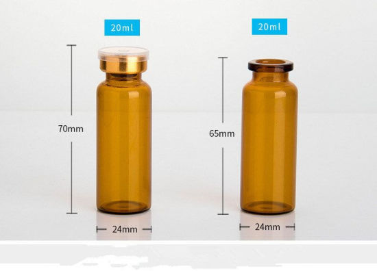 Beauchy New 1oz Blue Miniature Glass Bottles Bottles 30ml Small Glass Vials