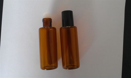Amber Tubular Screwed Glass Bottle for Medical Supply