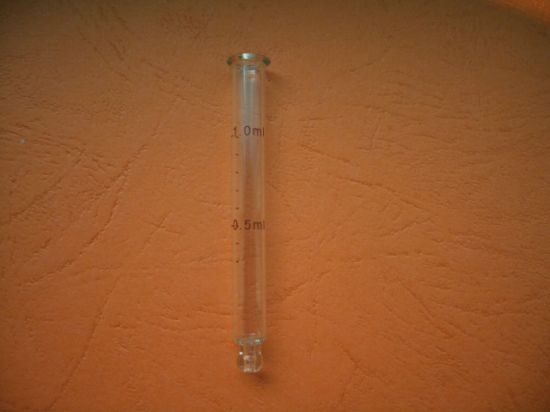 Clear Moled Round Ball Glass Tube with Food Grade Ink