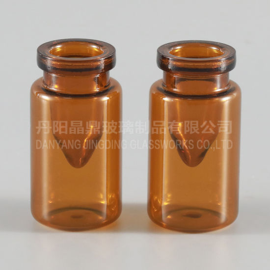Pharmaceutical Tubular Glass Medical Vials/Bottle with Tear off Cap and Rubber Stopper Contact Lenses