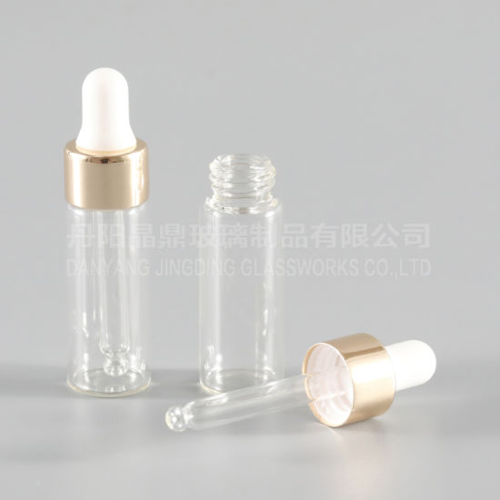 10ml Dropper Glass Bottle with Silver Aluminum Cap
