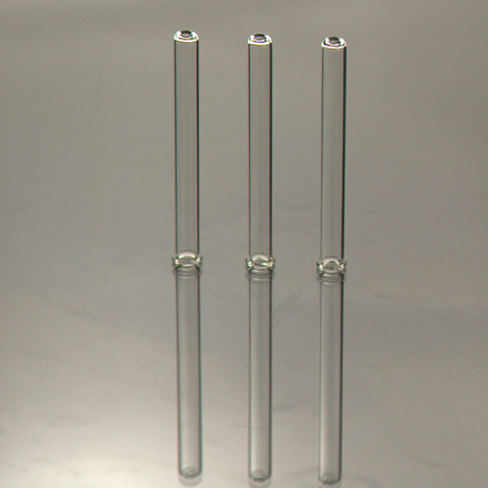 Clear Tapering Straight Glass Tube for Cosmetic Packing