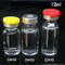 5ml 10ml 15ml 20ml Amber Clear Round Glass Dropper Bottles with Wood Grain Circle/Cap