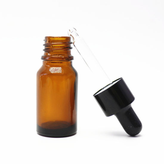 5ml Clear Screwed Glass Bottle with Droppers for Essential Oil Pack