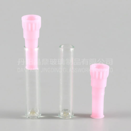 CRC Child Proof Glass Pipette Dropper Cap Bamboo Cover with Tamper Evident for Essential Oil Bottle Vials
