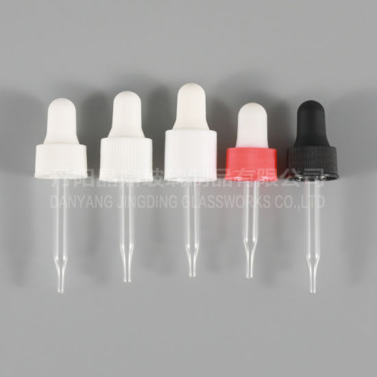 18/415 Child Resistant Cap with 77mm Glass Dropper Childproof Glass Dropper