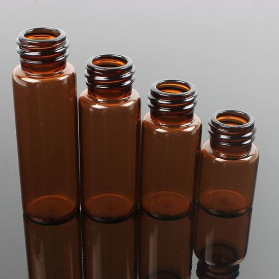 Disposable Amber Screwed Glass Bottle with Dropper