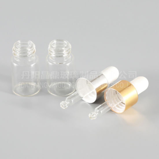 30ml Transparent Cosmetic Glass Bottle for Essential Oil