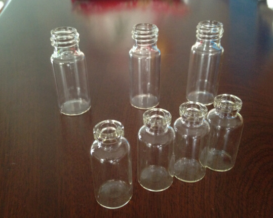 Screwed and Plain Glass Vial with High Quality