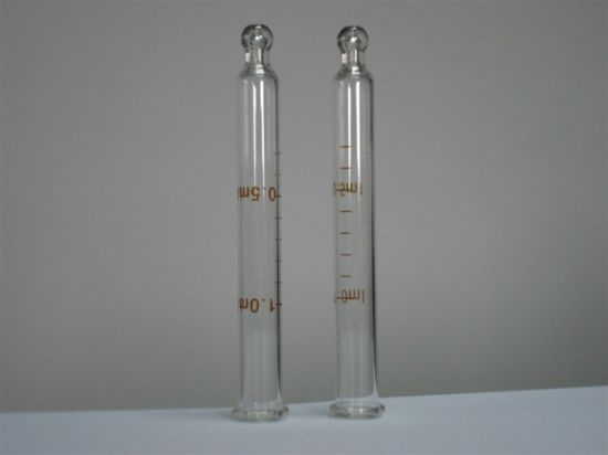 Clear Straight Round Ball Tubular Glass Pipette