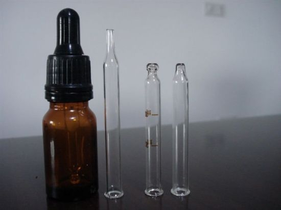 Screwed Amber Tubular Glass Vial with Dropper