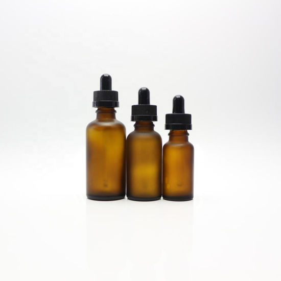 Refillable Luxury Glass Dropper Bottle, Aluminum Shoulder Painted Cosmetic Glass Bottle Dropper 20 Ml for Foundation