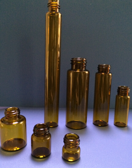 5ml Tubular Amber Mini Glass Vial for Cosmetic Packing