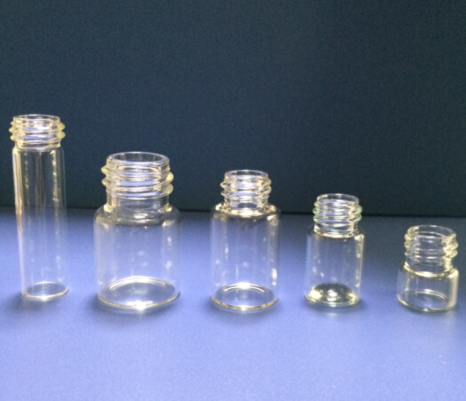 Clear Tubular Screwed Glass Vial for Medical and Cosmetic Packing