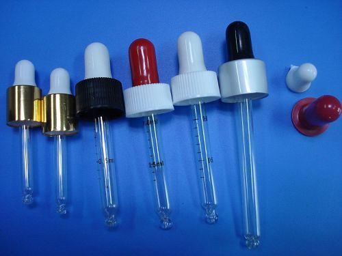 Clear Taper Glass Pipettes with Bulb and Cap