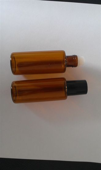 Amber Glass Bottle with Roll-on
