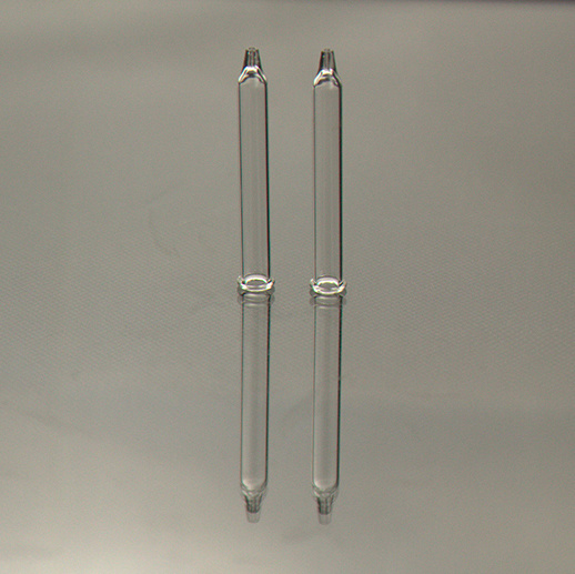 Clear Tapering Straight Glass Tube for Cosmetic Packing