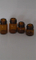 Amber Screwed Tubular Small Glass Bottle for Cosmetic Packing