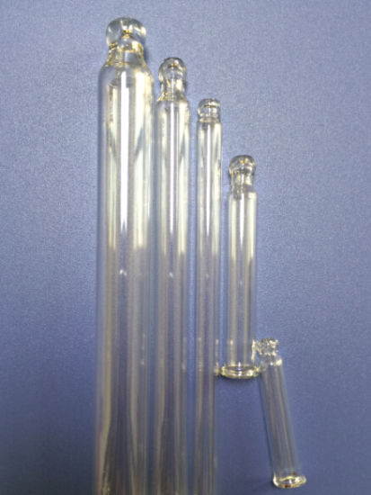 Straight Round-Ball Clear Glass Pipettes with Bulb