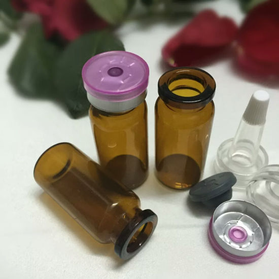 Mini Capacity Glass Vial 1ml Travel Size Amber Roll on Bottle with Plastic Cap for Essential Oil