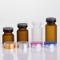 Mini Capacity Glass Vial 1ml Travel Size Amber Roll on Bottle with Plastic Cap for Essential Oil