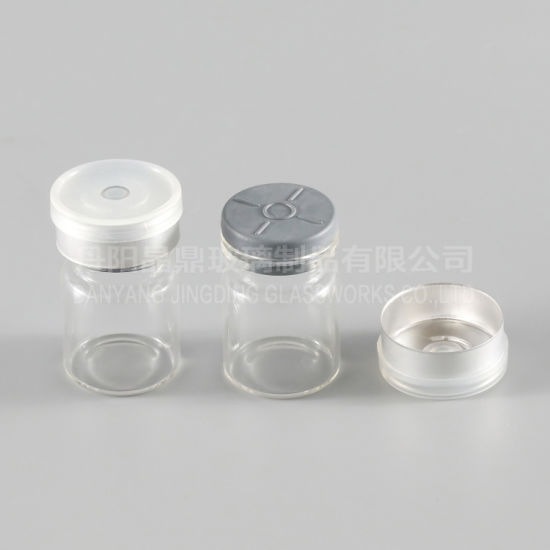 Custom 2-50ml Glass Injection Vials with Rubber Stopper