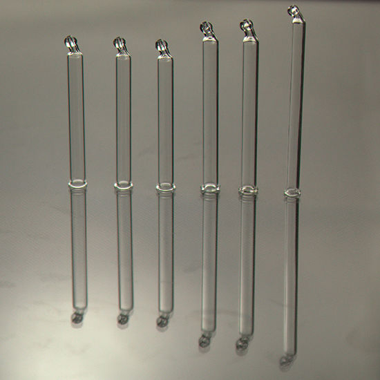 Clear Tapering Straight Glass Tube for Cosmetic Packing