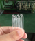 Clear Tubular Curved Glass Pipette for Essential Oil Packing