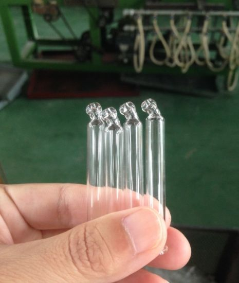 Clear Tubular Curved Glass Pipette for Essential Oil Packing
