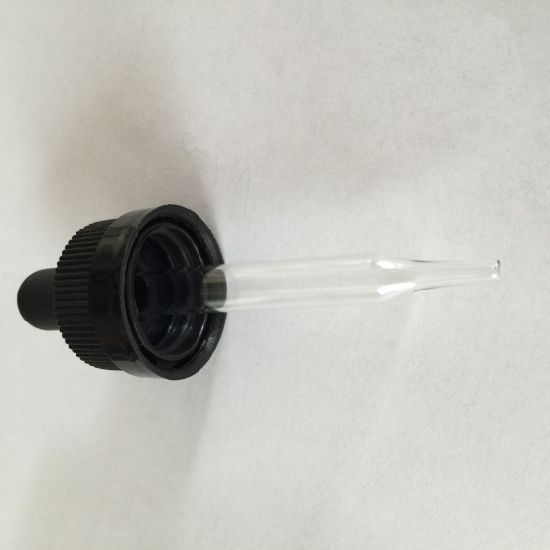 Clear Taper Glass Pipette with Cap and Rubber Bulb
