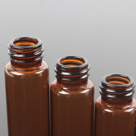 Lock-up Amber and Clear Tubular Glass Vial for Medical Packing