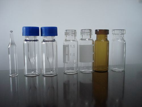 Amber and Clear Tubular Glass Bottle for Medical Supply