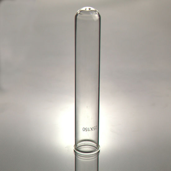 Clear Tubular Glass Test Tube with Round Bottom